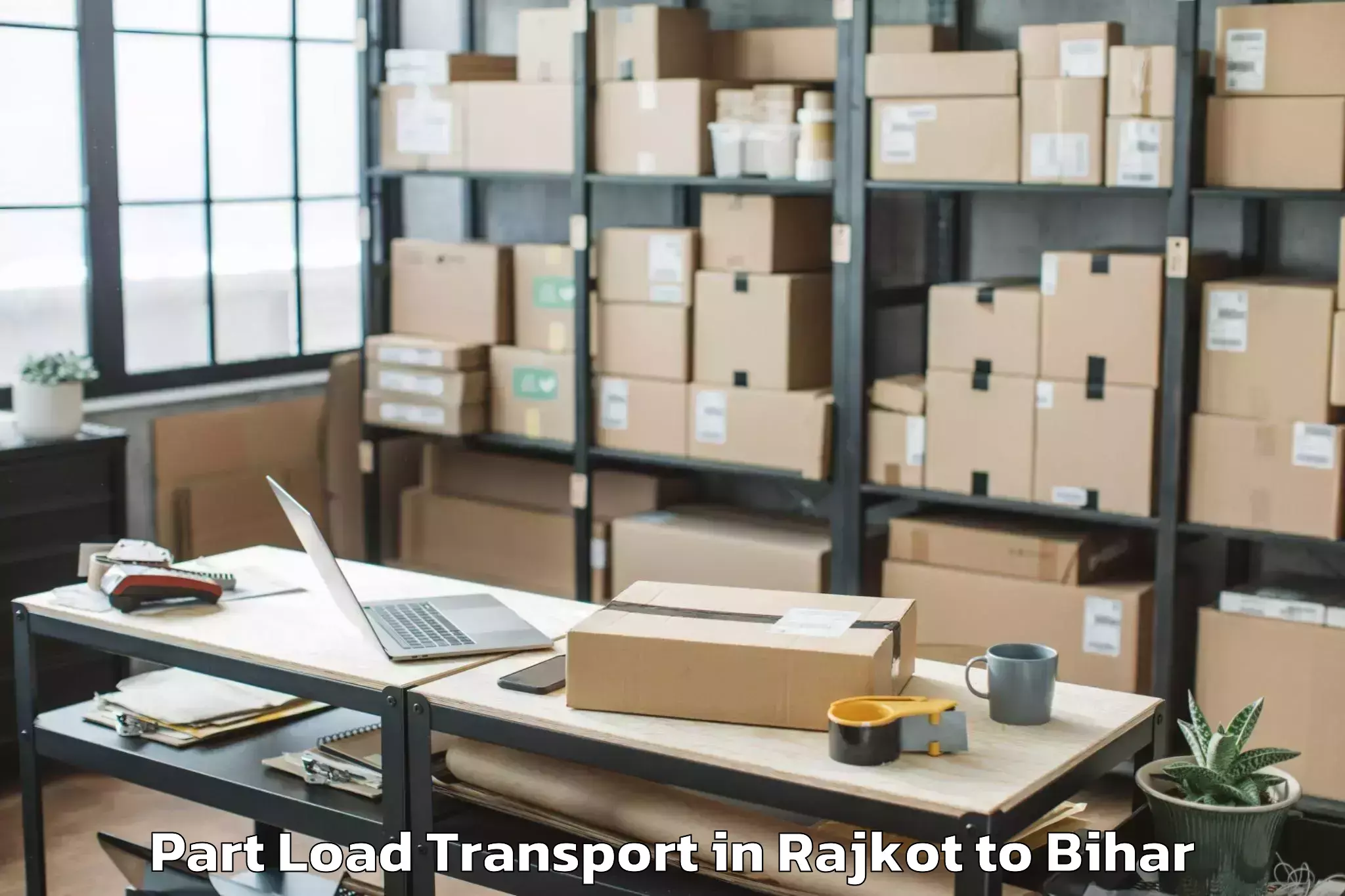 Expert Rajkot to Patna Part Load Transport